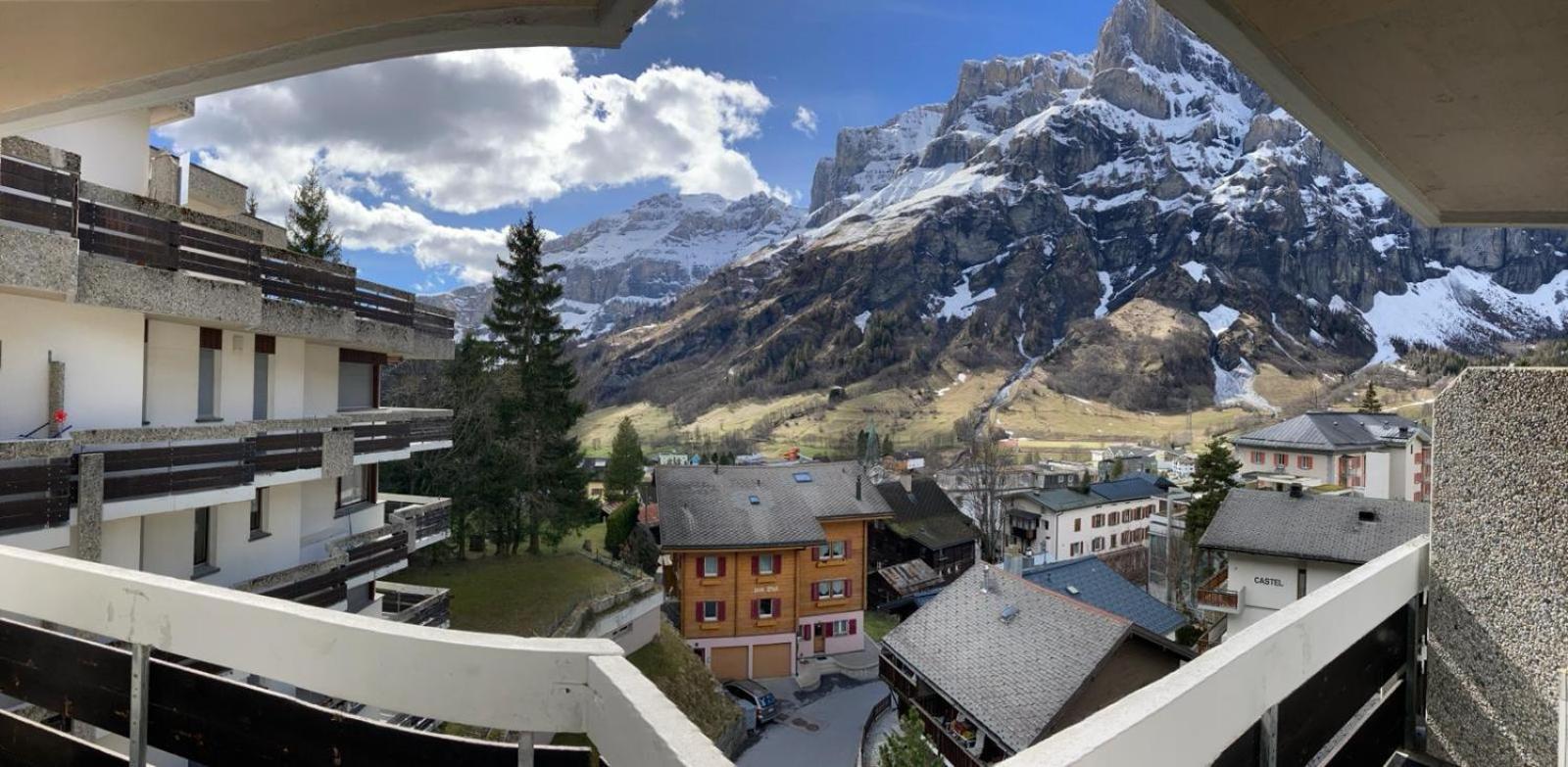 Flaminia Wohnung 15 - Best View And Free Parking! Leukerbad Kültér fotó