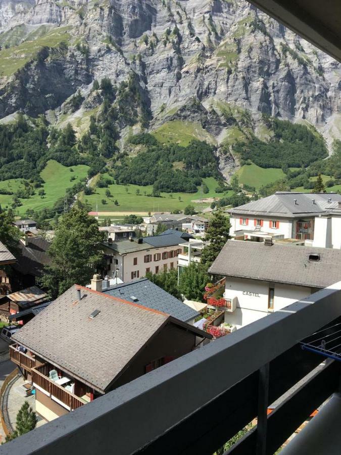 Flaminia Wohnung 15 - Best View And Free Parking! Leukerbad Kültér fotó